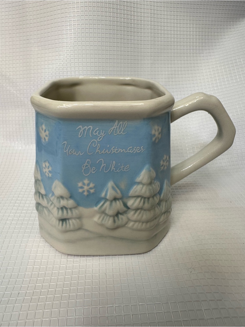White Christmas Holiday Snowy Winter Scenery Mug